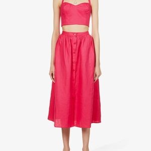 Reformation Orzo Linen 2 Piece Dress